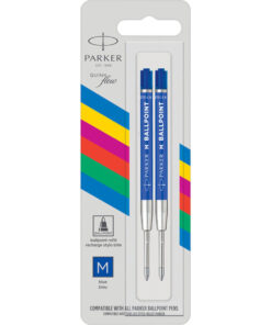 Uložak za hemijsku olovku economy 2kom PLAVI Ball Point Quink flow MEDIUM M 0,7mm, Parker