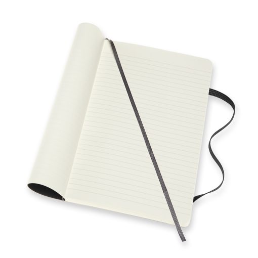 Rokovnik Notes kvadratići A5, DOUBLE LAYOUT, Soft Cover CRNI, Moleskine - Image 4