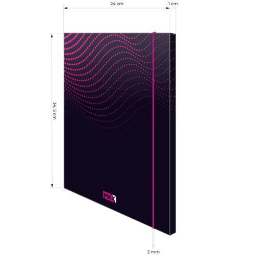 Fascikla A4 sa gumom MAX Magenta, Optimum