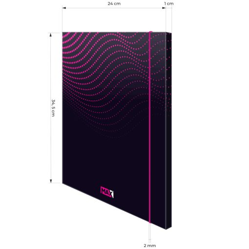 Fascikla A4 sa gumom MAX Magenta, Optimum
