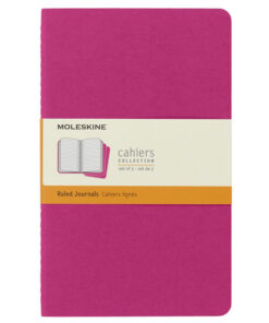 Rokovnik Notes dikto A5 CAHIER JOURNAL set 3komada, Kinetic Pink, 80 stranica, Moleskine