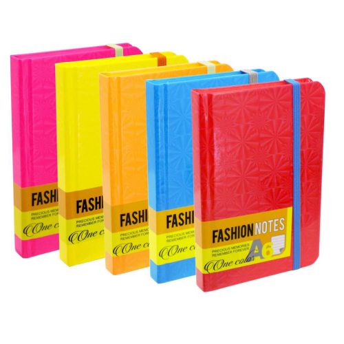 Rokovnik Notes A6 sa lastišem FASHION ONE COLOR, Optimum