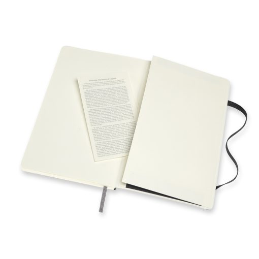 Rokovnik Notes kvadratići A5, DOUBLE LAYOUT, Soft Cover CRNI, Moleskine - Image 3