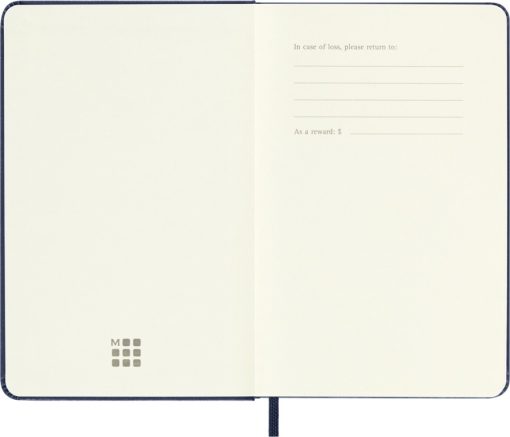 Rokovnik Notes POCKET PLAIN A6, TP blanko, Saphire Blue, Moleskine - Image 4