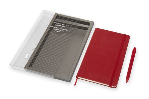 Rokovnik Notes CRVENI,dikto, A5 BUNDLE + Hemijska olovka, Moleskine - Image 6