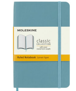 Rokovnik Notes POCKET PLAIN A6, SOFT COVER dikto REEF BLUE, Moleskine