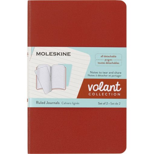 Rokovnik Notes VOLANT 2komada, Oragne-Aqua A6 Sitan Karo-Dikto, Moleskine - Image 6