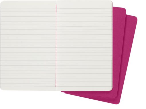 Rokovnik Notes dikto A5 CAHIER JOURNAL set 3komada, Kinetic Pink, 80 stranica, Moleskine - Image 4