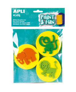 Pečati sunđerasti oblici Paint stamps jungle animals, Apli