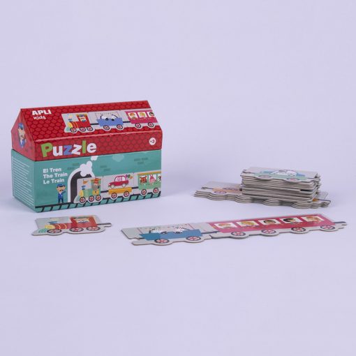 Slagalice Voz u kućici 24pcs PUZZLE TRAIN 16485, Apli - Image 3