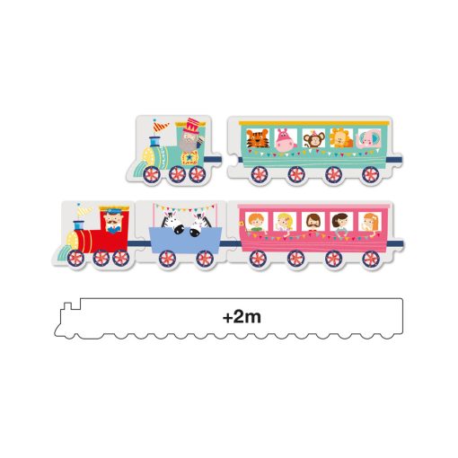 Slagalice Voz u kućici 24pcs PUZZLE TRAIN 16485, Apli - Image 2
