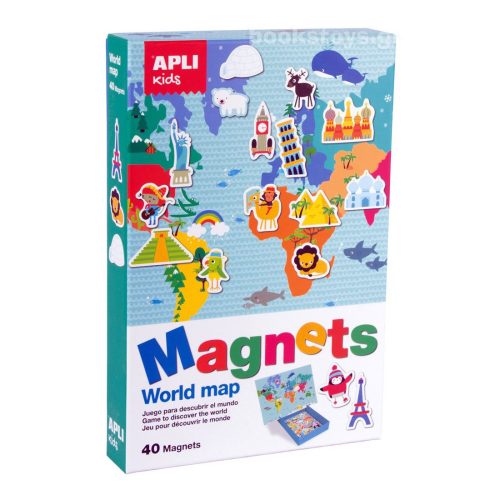 Magnetna knjiga 40pcs KARTA SVETA 16494, Apli