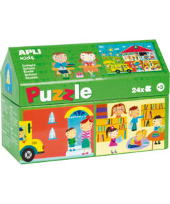 Slagalice u kućici 24pcs SCHOOL PUZZLE 17352, Apli