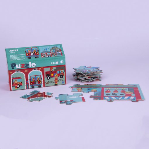Slagalice u kućici 24pcs Vatrogasci FIRE STATION 17353, Apli - Image 2