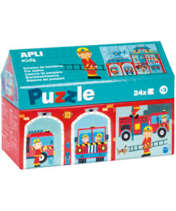 Slagalice u kućici 24pcs Vatrogasci FIRE STATION 17353, Apli