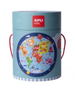 Kružne puzzle 48kom Slagalica kružnog oblika WORLD MAP 18201, Apli