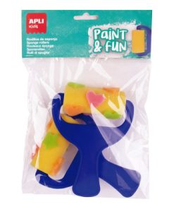 Kreativni Set PAINT & FUN sa 2 sunđerasta valjka 18715, Apli