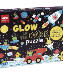 Slagalice Svemir 60pcs GLOW IN DARK SPACE 18813, Apli