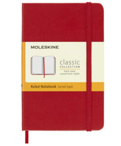 Rokovnik Notes POCKET PLAIN A6, TP dikto, Crveni, Moleskine