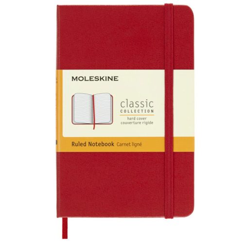 Rokovnik Notes POCKET PLAIN A6, TP dikto, Crveni, Moleskine