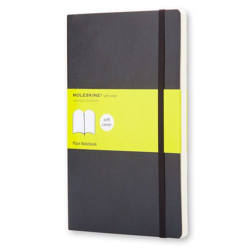 Rokovnik Notes POCKET PLAIN A6, SOFT COVER blanko Crni, Moleskine
