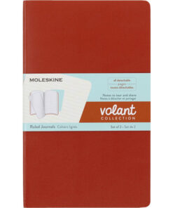 Rokovnik Notes VOLANT 2komada, Oragne-Aqua A5 Sitan Karo-Dikto, Moleskine