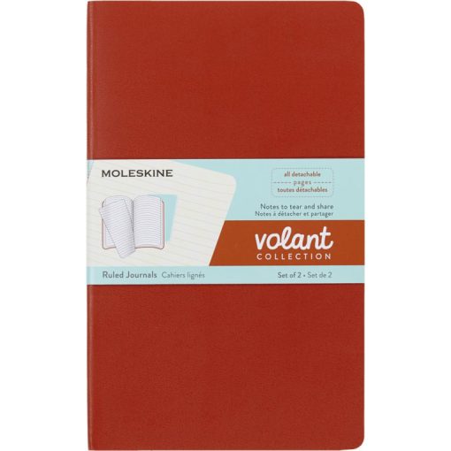 Rokovnik Notes VOLANT 2komada, Oragne-Aqua A5 Sitan Karo-Dikto, Moleskine