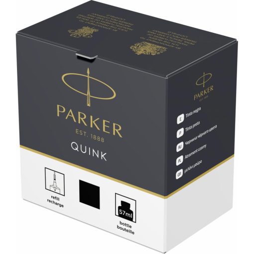 Mastilo crno za naliv pero 57ml QUINK Black CRNO, Parker - Image 2