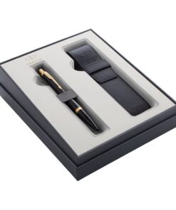 Parker poklon SET Royal Im Black GT - Hemijska olovka + Futrola