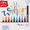 Brush flomasteri E-1340, 1-6 mm glitter set 1/10 sortirano Edding