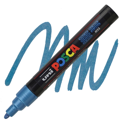 Marker na vodenoj bazi POSCA METALLIC BLUE Metalik Plava, Uni