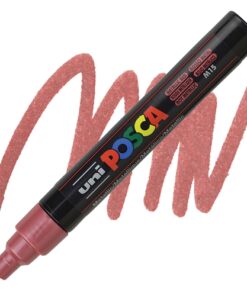 Marker na vodenoj bazi POSCA METALLIC RED Metalik crvena 1,8 - 2,5 mm PC-5M