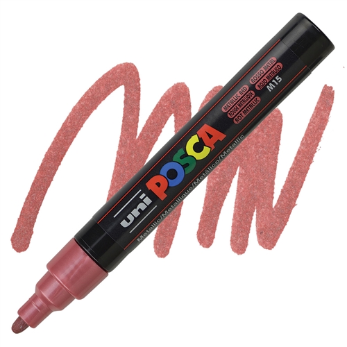 Marker na vodenoj bazi POSCA METALLIC RED Metalik crvena, Uni