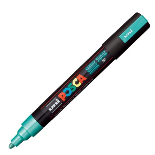 Marker na vodenoj bazi POSCA METALLIC GREEN Metalik Zelena, Uni