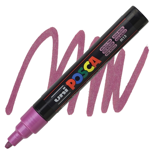 Marker na vodenoj bazi POSCA METALLIC PINK, Uni