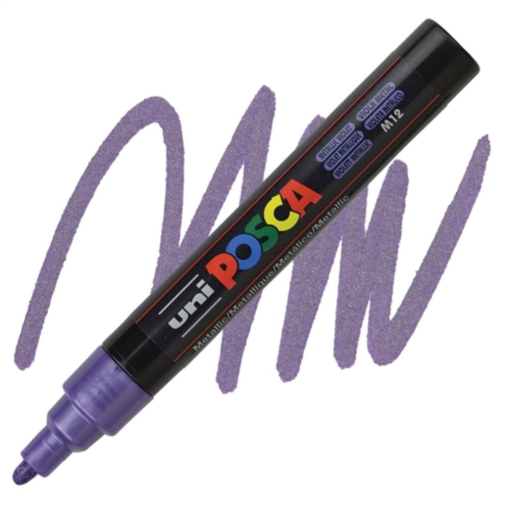 Marker na vodenoj bazi POSCA METALLIC VIOLET Metalik ljubičasta, Uni