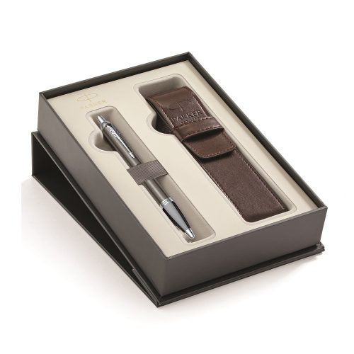 Parker poklon SET Royal Im Dark Espresso CT - Hemijska olovka + Futrola