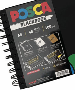 Slikarski blok A5 96stranica BLACKBOOK 100gsm, UNI POSCA