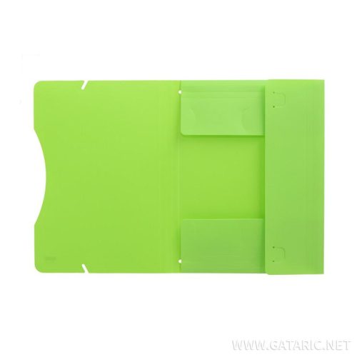 Fascikla A4 3KL ZELENA pvc sa lastišem na uglovima 409285, TTO
