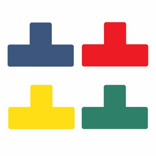 Simboli za podno obeležavanje "T" forma 1/10 plava Tarifold - Image 2