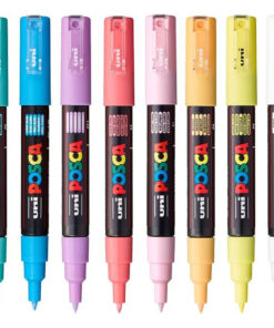 SET Markera PC-1M FINE 0,7mm 8/1 SOFT COLOURS PASTEL, Uni POSCA