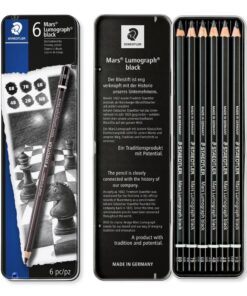 Grafitne olovke set 100B G6 LUMOGRAPH , Staedtler