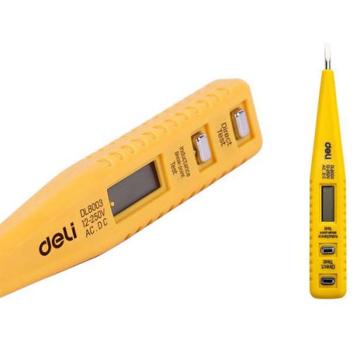 Digitalni ispitivač napona - glinerica EDL8003, DELI - Image 3