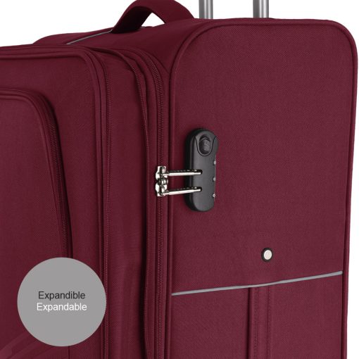 Kofer mali (kabinski) 39x55x20 cm  polyester 36,6l-2,5 kg Lisboa bordo Gabol - Image 10