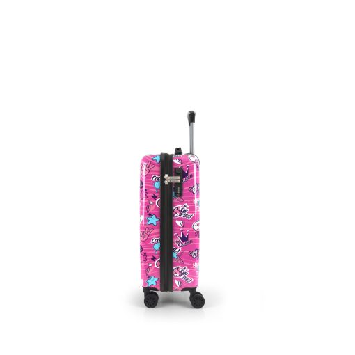 Kofer mali (kabinski) 40x55x20 cm  ABS+PC  37,4l-2,8 kg Sticker roze Gabol - Image 2