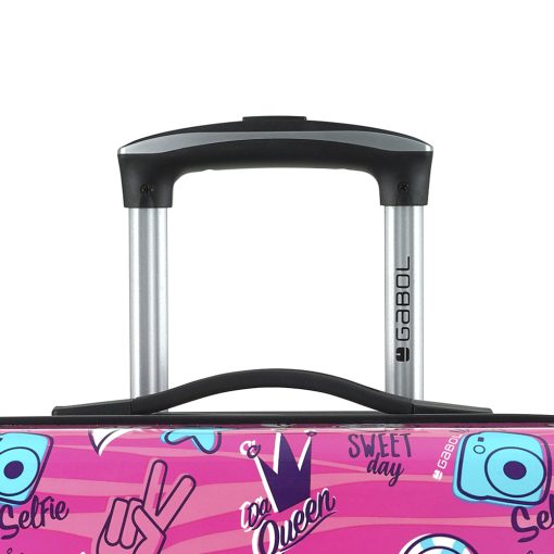 Kofer mali (kabinski) 40x55x20 cm  ABS+PC  37,4l-2,8 kg Sticker roze Gabol - Image 7