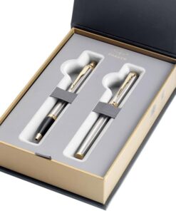 Parker poklon SET IM Stainless Steel GT - Hemijska olovka + Roler