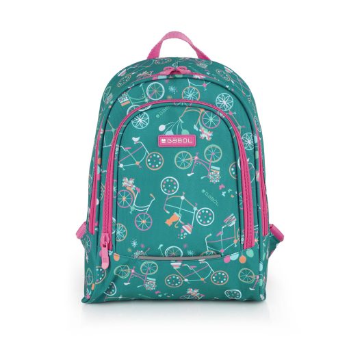 Ranac predškolski ergonomski 24x30x10 cm 7l-0,21 kg Fiori zelena Gabol