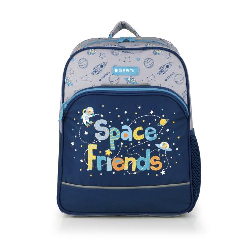 Ranac predškolski ergonomski 30x40x12 cm 13l-0,40 kg Space siva Gabol