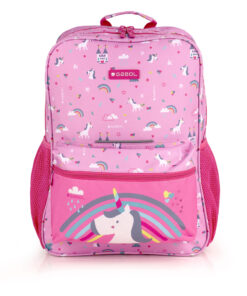 Ranac školski ergonomski 32x44x15 cm 23,5l-0,55 kg Rainbow roze Gabol